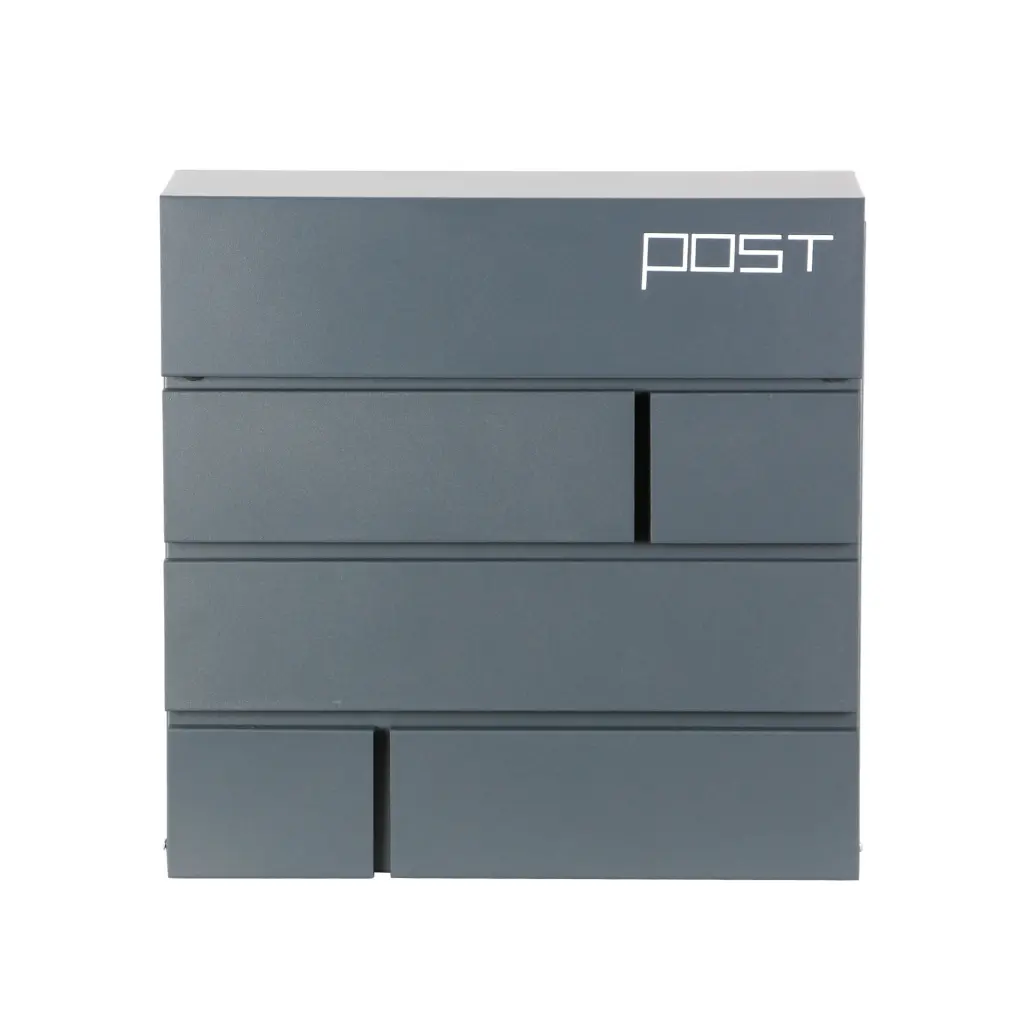 Phoenix Estilo Top Loading Letter Box Graphite Grey with Key Lock - MB0121KA