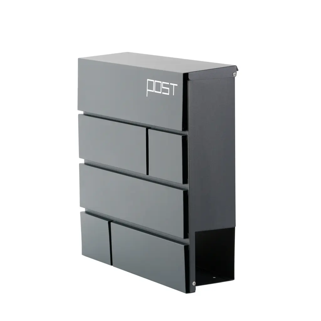 Phoenix Estilo Top Loading Letter Box Graphite Grey with Key Lock - MB0121KA