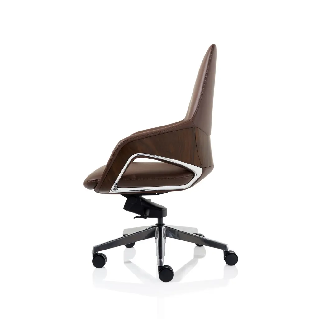 Olive High Back Executive PU Vegan Leather Office Chair Brown - EX000260