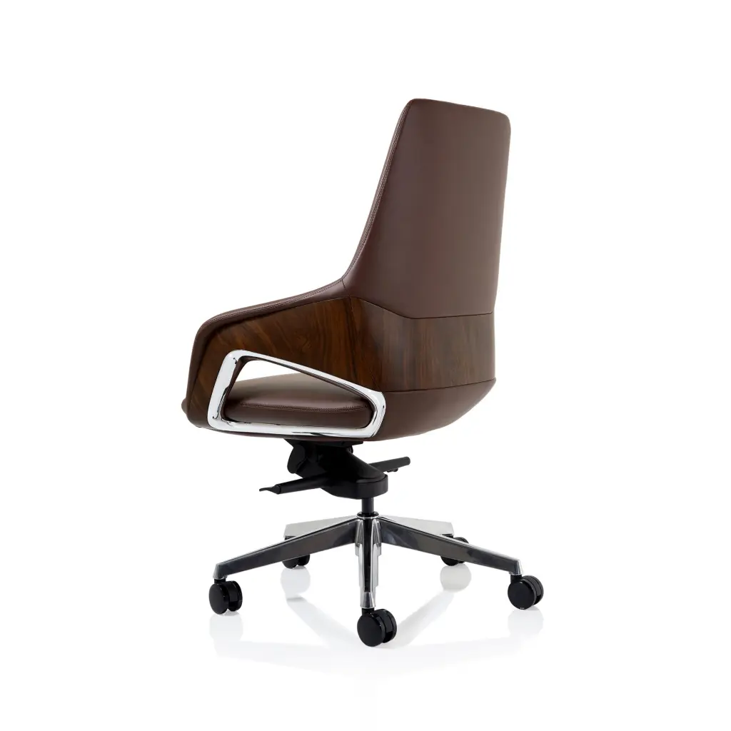 Olive High Back Executive PU Vegan Leather Office Chair Brown - EX000260