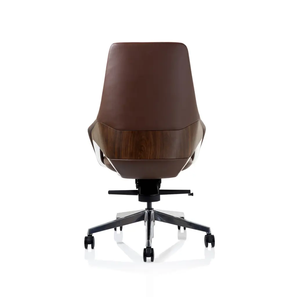 Olive High Back Executive PU Vegan Leather Office Chair Brown - EX000260