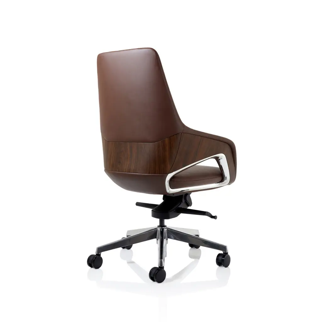 Olive High Back Executive PU Vegan Leather Office Chair Brown - EX000260