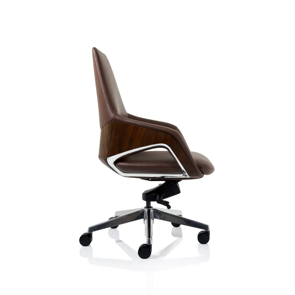 Olive High Back Executive PU Vegan Leather Office Chair Brown - EX000260