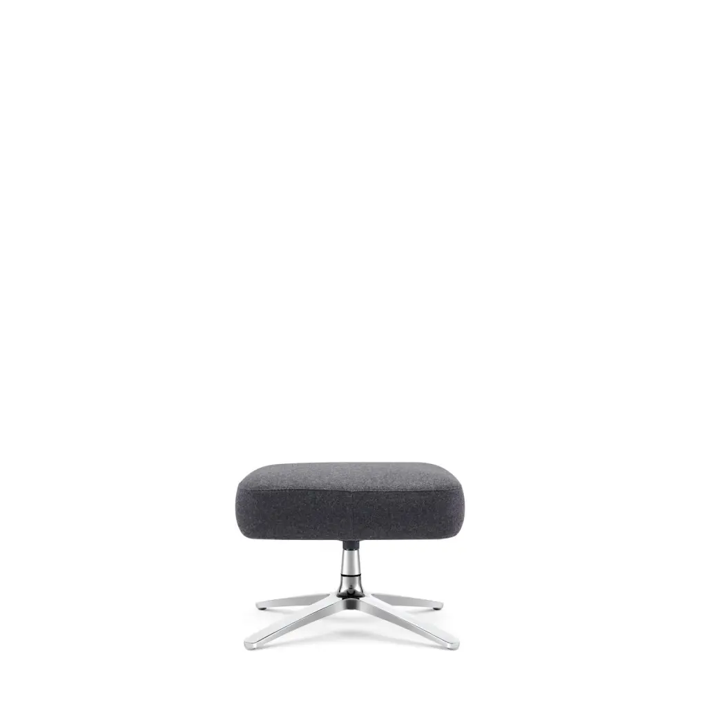 Sofia Footstool Charcoal Cashmere Upholstery - BR000306