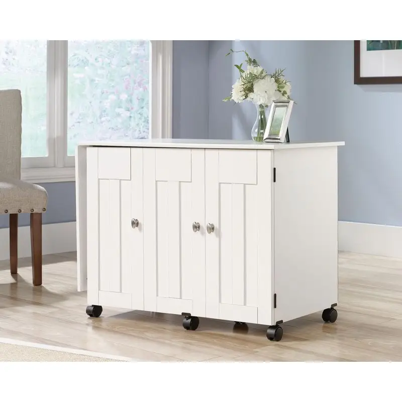 Teknik Craft Sewing/Craft Cart W1580 x D494 x H724mm Soft White Finish - 5414873