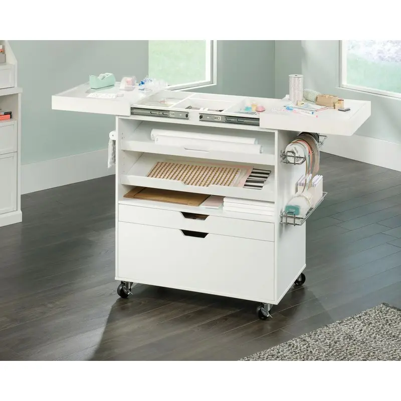 Teknik Craft Multi-Functional Cart Soft W946 x D494 x H914mm White Finish - 5417047