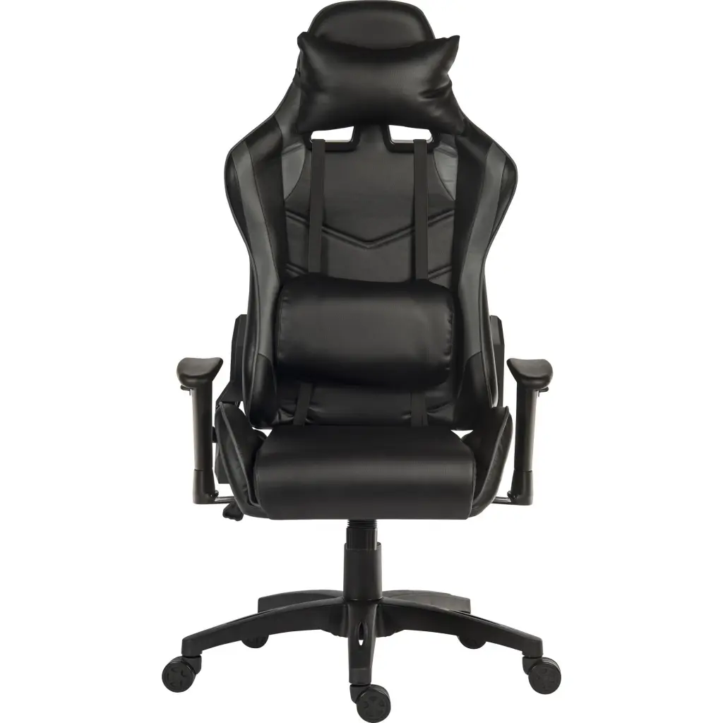 Teknik Yokohama Stylish and Contemporary Gaming Chair With Height Adjustable Arms Black - 6997