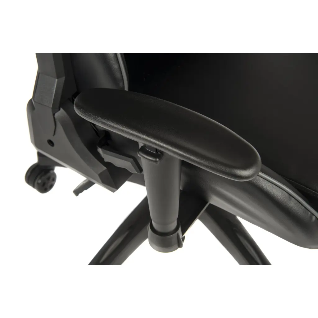 Teknik Yokohama Stylish and Contemporary Gaming Chair With Height Adjustable Arms Black - 6997