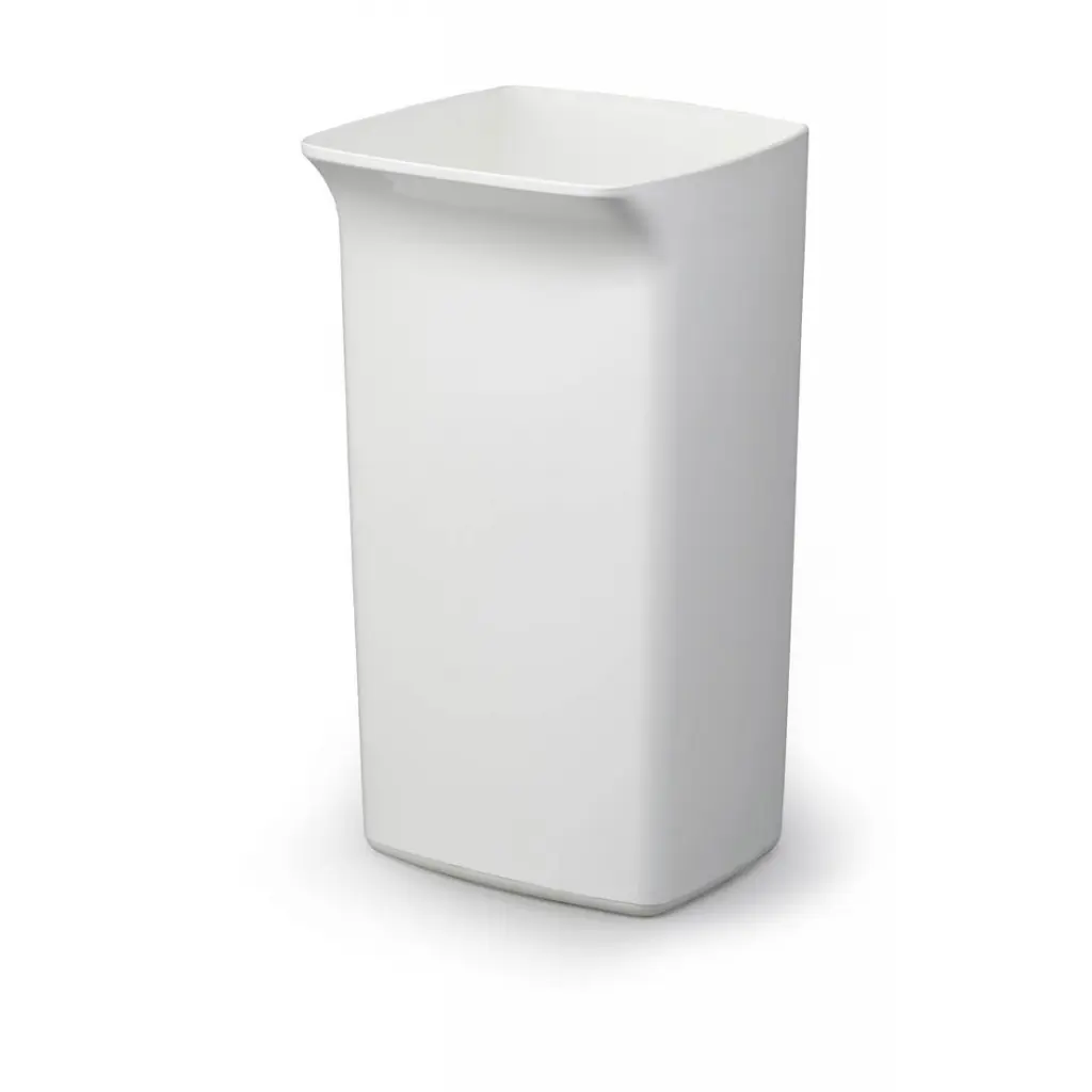 Durable DURABIN Plastic Waste Recycling Bin Rectangular 40 Litre with Yellow Lid - VEH2012035