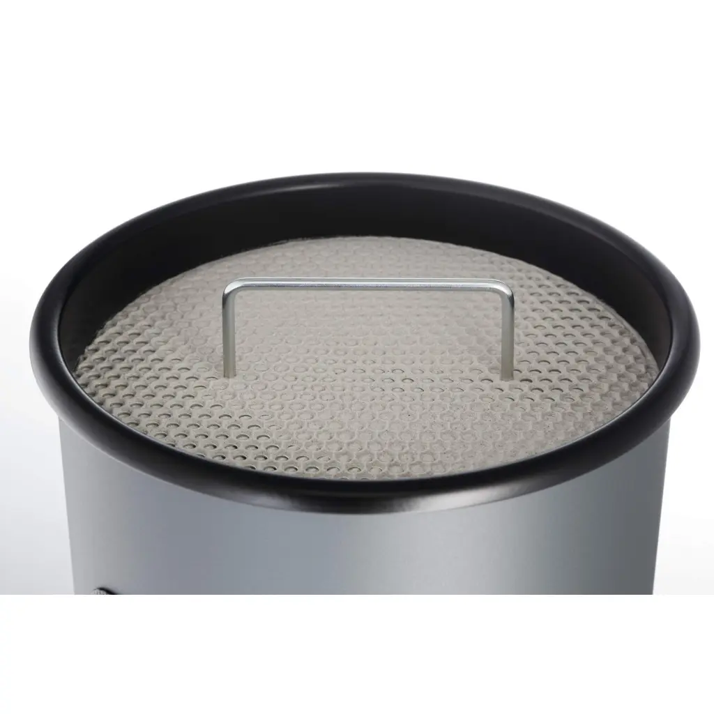 Durable Metal Waste Bin Round 17 Litre with integrated 2L Ashtray Includes 1.5kg Sand Charcoal - 333058