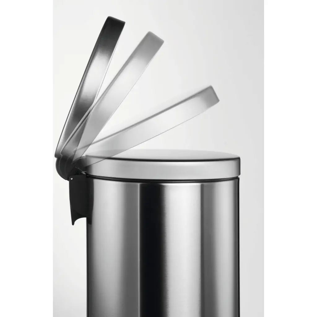 Durable Pedal Bin Stainless Steel 30 Litre Round Silver - 340323