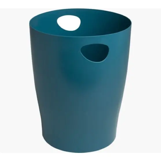 Exacompta Neo Deco 15 Litre Waste Bin 263 x 263 x 335mm Duck Blue (Each) - 45328D