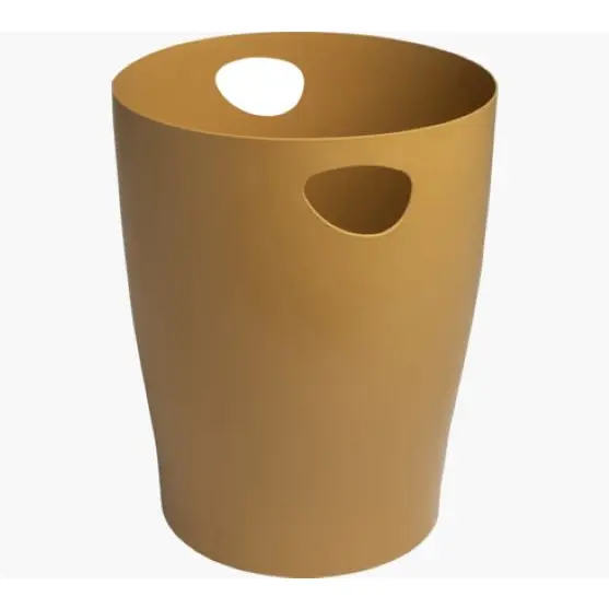 Exacompta Neo Deco 15 Litre Waste Bin 263 x 263 x 335mm Copper Gold (Each)  - 45329D