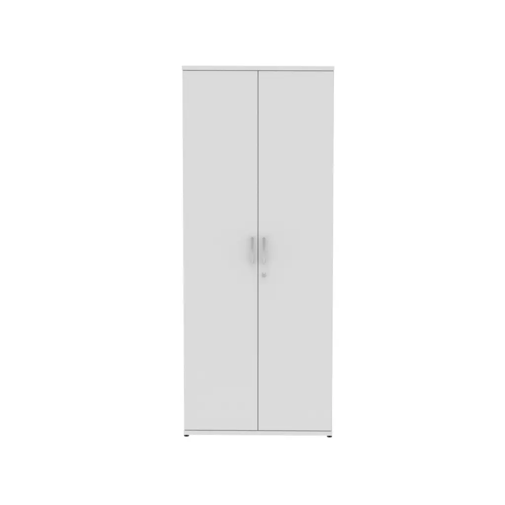 Dynamic Impulse W800 x D400 x H2000mm 4 Shelf Cupboard White Finish - S00012