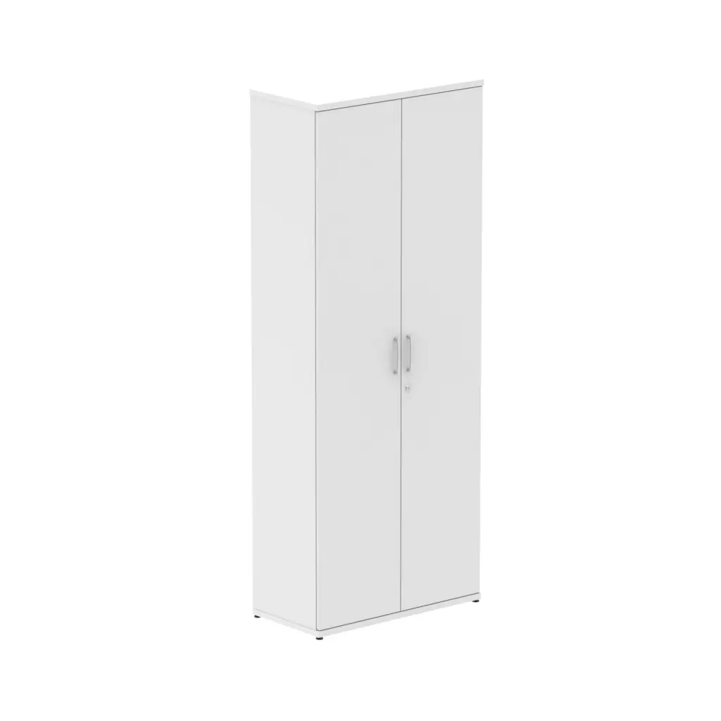 Dynamic Impulse W800 x D400 x H2000mm 4 Shelf Cupboard White Finish - S00012