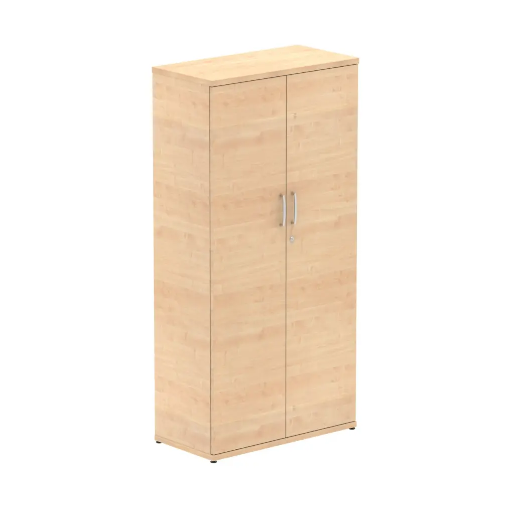 Dynamic Impulse W800 x D400 x H1600mm 3 Shelf Cupboard Maple Finish - S00015