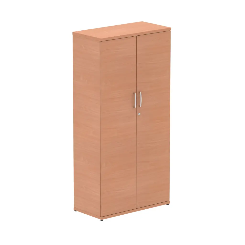 Dynamic Impulse W800 x D400 x H1600mm 3 Shelf Cupboard Beech Finish - S00003