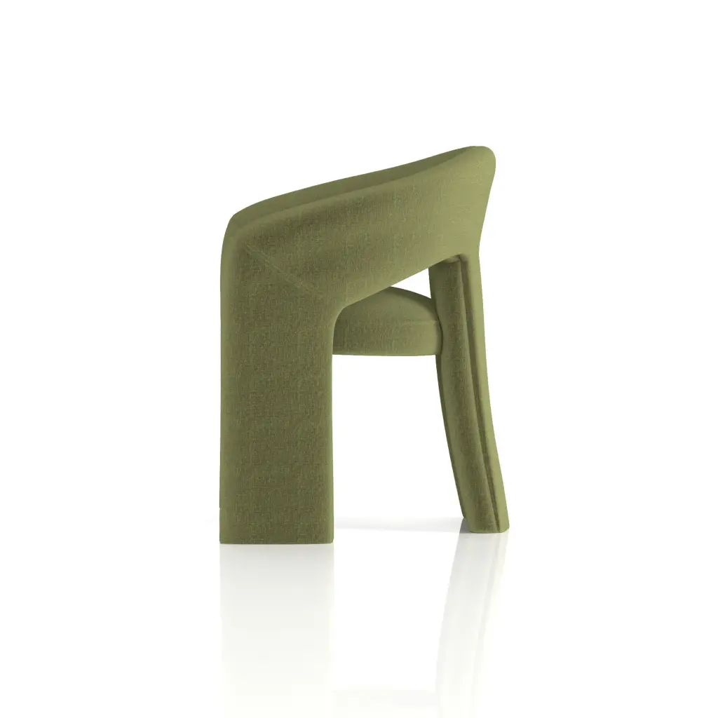 Dynamic Boho Fabric Armchair Forest Green - SF000001