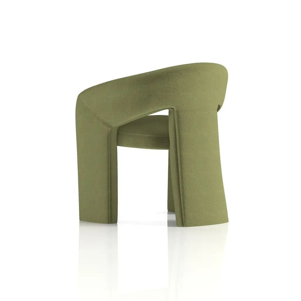 Dynamic Boho Fabric Armchair Forest Green - SF000001