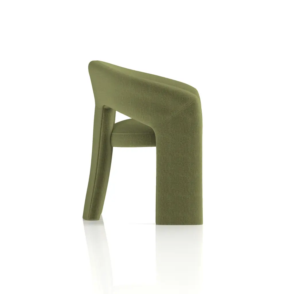 Dynamic Boho Fabric Armchair Forest Green - SF000001