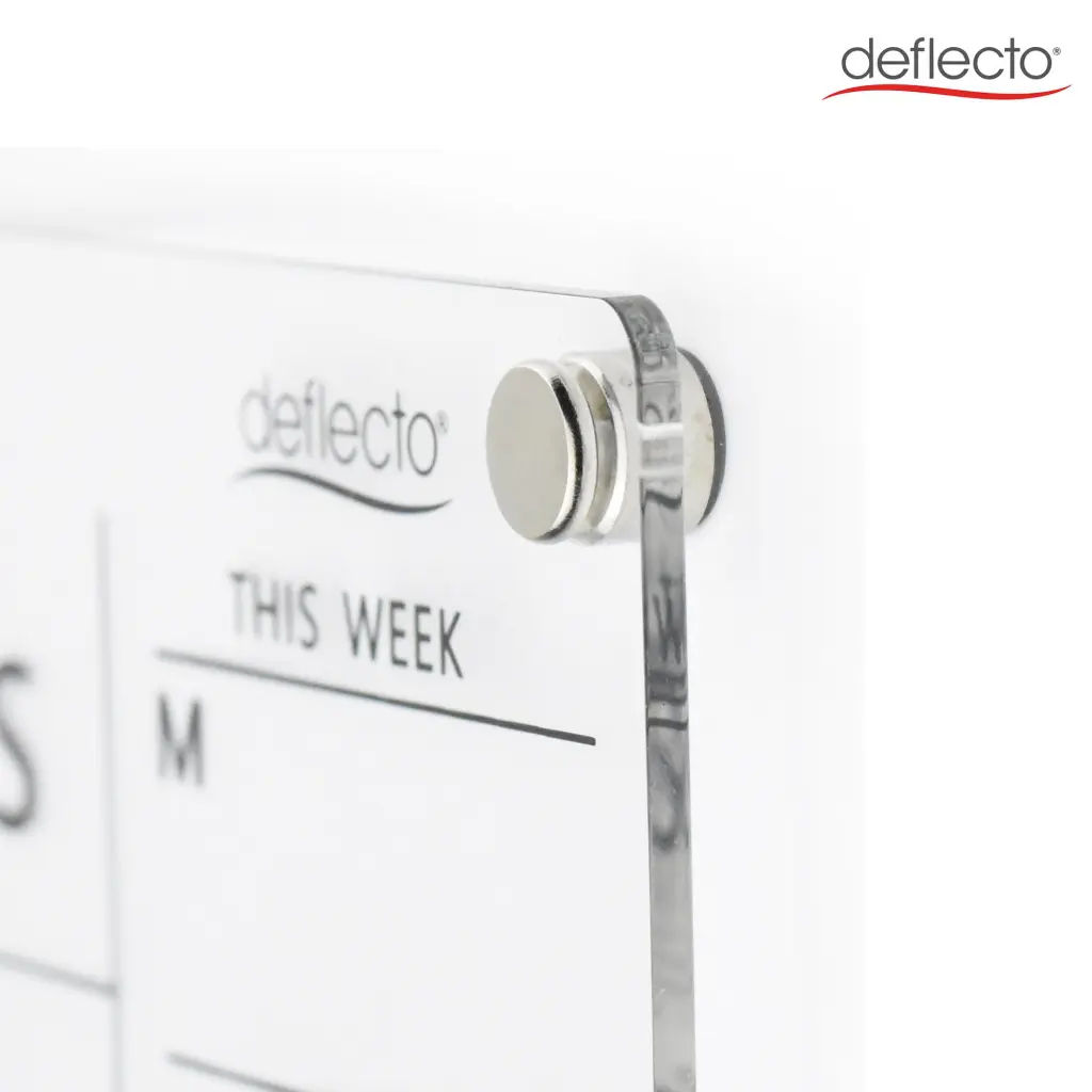 Deflecto A4 Acrylic Weekly/Monthly Planner Magnetic Mounting System  297 x 210mm - WPMA4MG