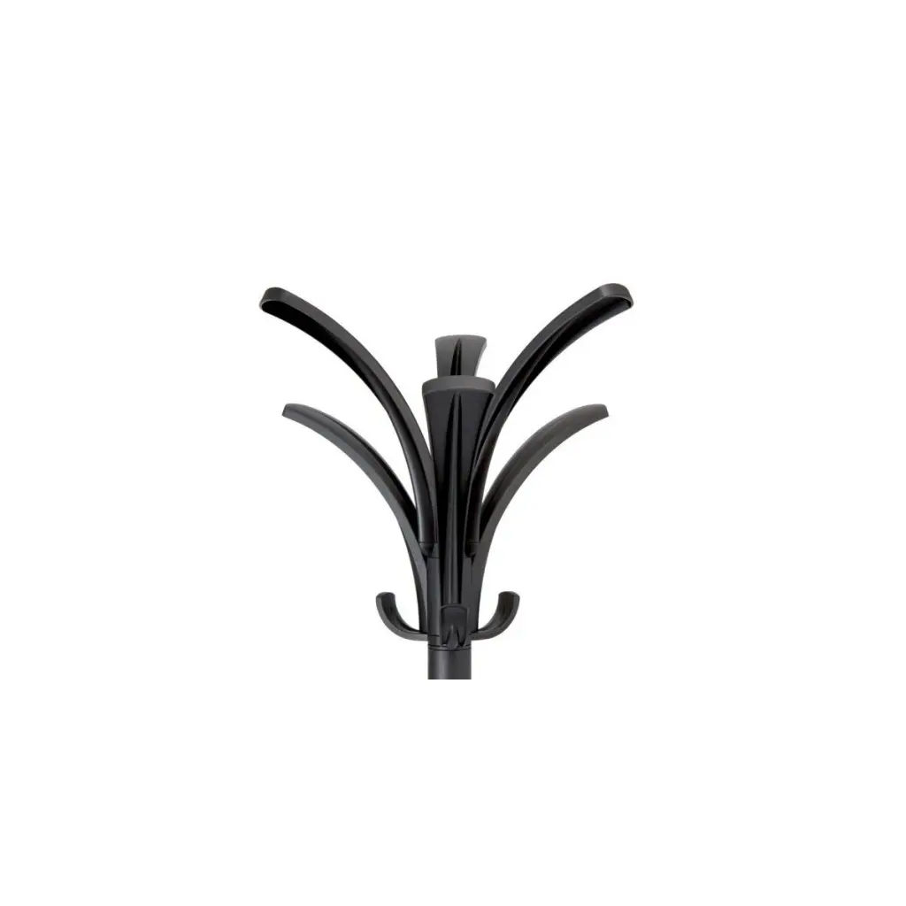 Alba Biro Coat Stand 6 Coat Hooks and 3 Accessory Hooks Black - PMBRIO N