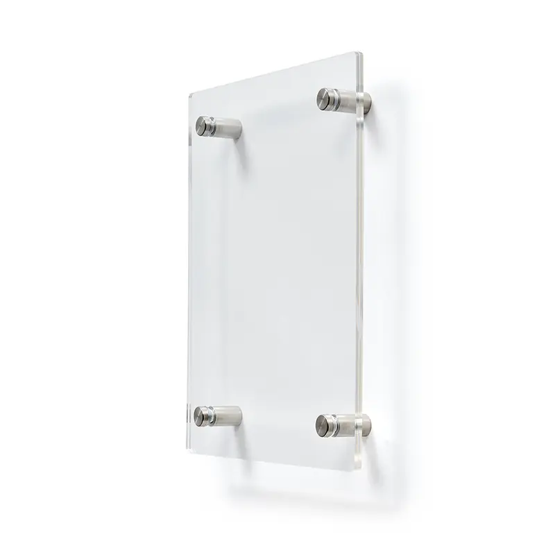 Deflecto A5 Wall Mounted Acrylic Poster Holder Literature Display Sign Holder Crystal Clear - AA5PH1