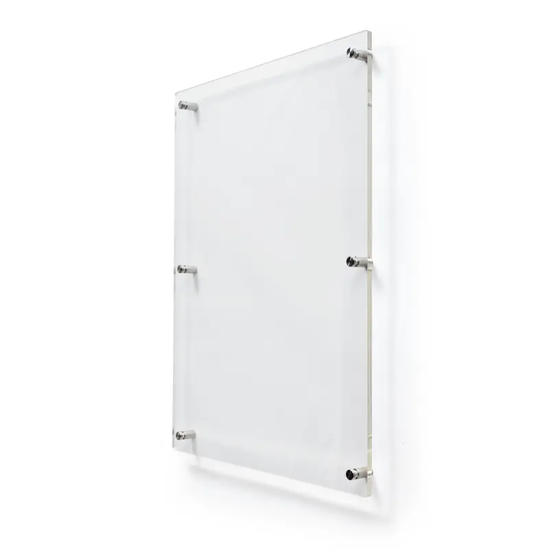 Deflecto A2 Wall Mounted Acrylic Poster Holder Literature Display Sign Holder Crystal Clear - AA2PH1