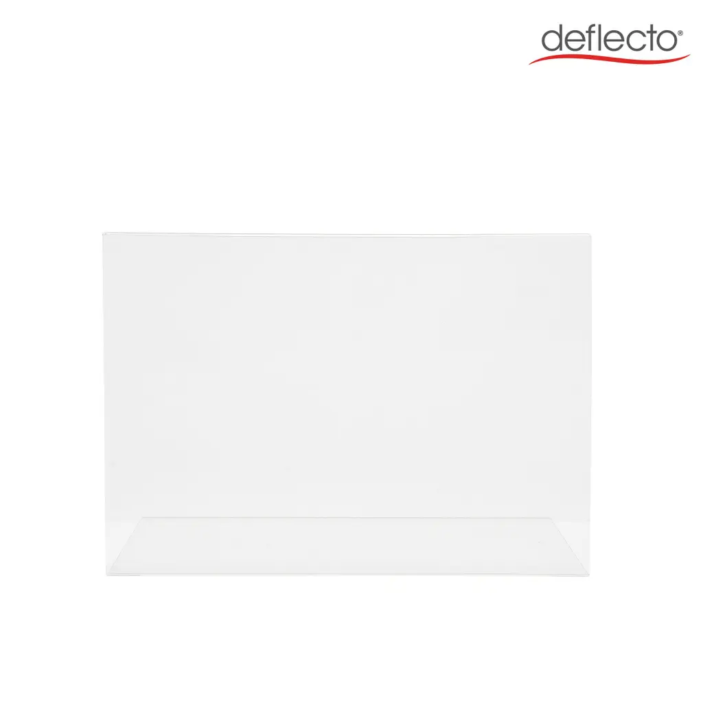 Deflecto A3 Landscape Slanted Literature Dsiplay Sign Holder Crystal Clear - 47611