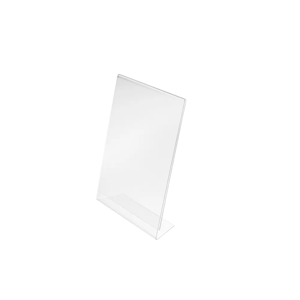 Deflecto A3 Portrait Slanted Literature Display Sign Holder Crystal Clear - 47601