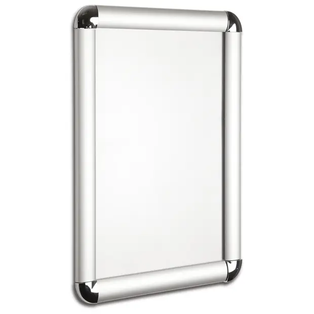 Seco A2 Snap Frame with Round Corners 25mm Silver - ROUNDA2