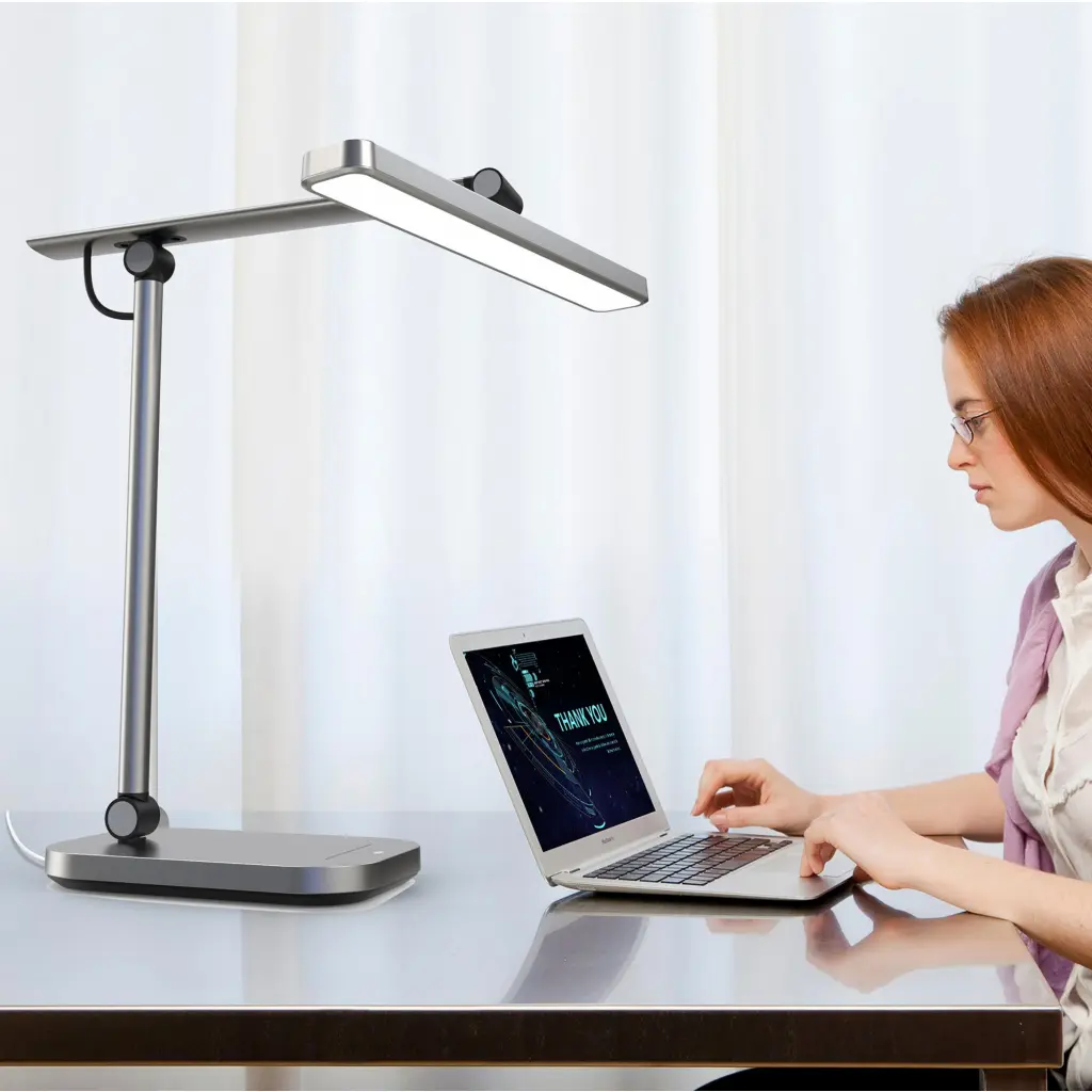 Unilux Pureline Ergonomic Desk Lamp Grey - 400184828