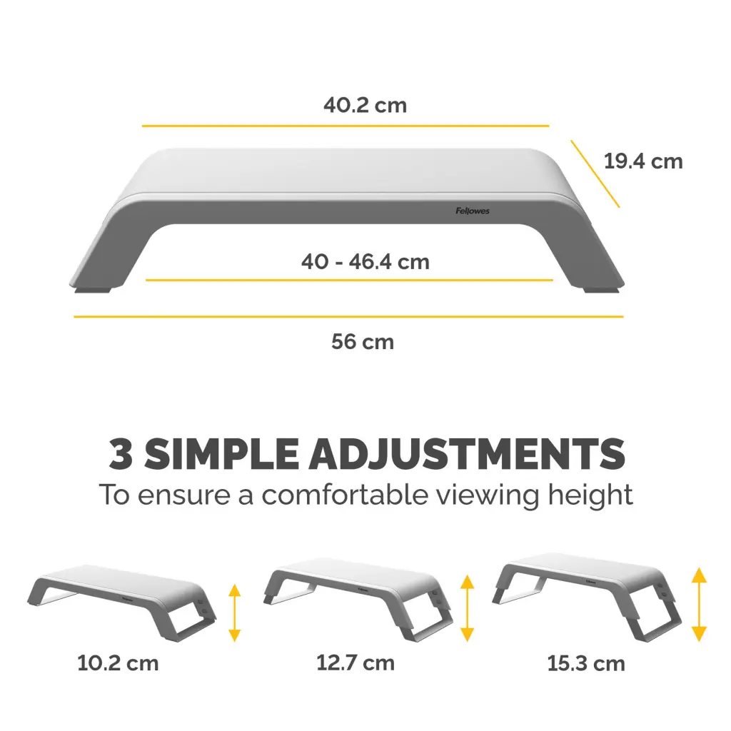 Fellowes Hana LT Monitor Stand White 100016997