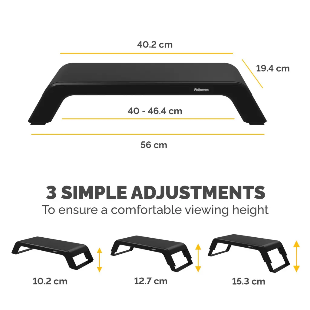 Fellowes Hana LT Monitor Stand Black 100016996