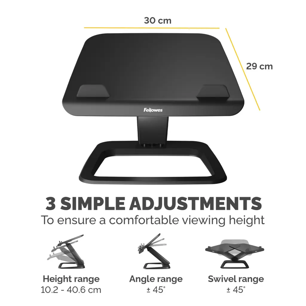 Fellowes Hana LT Laptop Riser Black 100016994