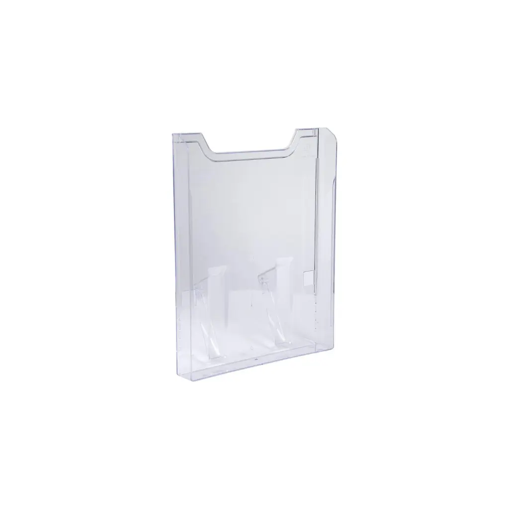 Exacompta Vertical Wall Literature Holder 80 x 239 x 300mm Clear - 64658D