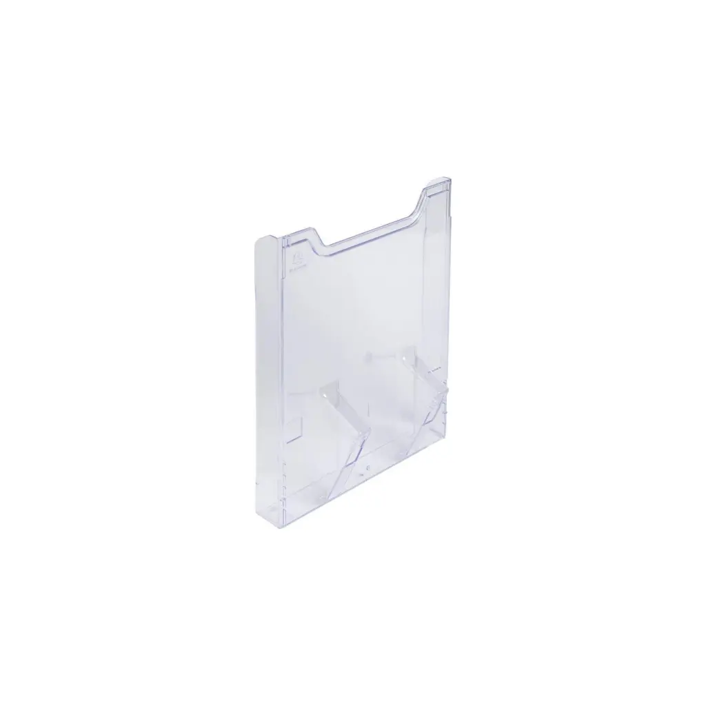 Exacompta Vertical Wall Literature Holder 80 x 239 x 300mm Clear - 64658D