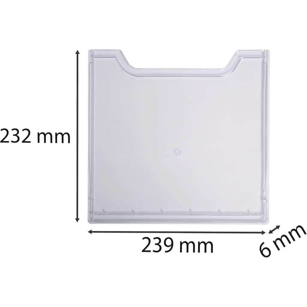 Exacompta Vertical Literature Holder Cover 6 x 239 x 232mm Clear - 64558D