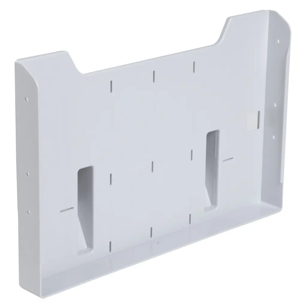 Exacompta Horizontal Wall Literature Holder 80 x 327 x 213mm Light Grey - 63140D