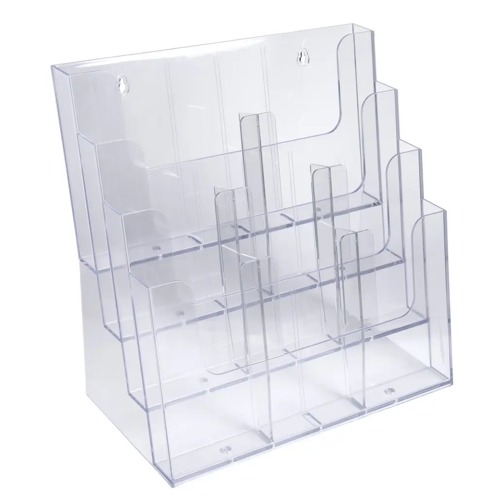 Exacompta Acrylic Literature Holder Dividers 30 x 6 x 184mm Clear (Pack 2) - 62858D