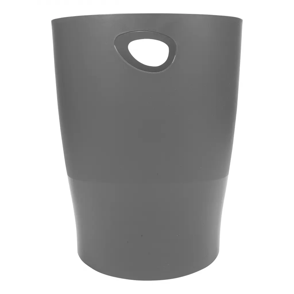 Exacompta ECOBIN 15 Litre Waste Bin 263 x 263 x 335mm Dark Grey - 45307D