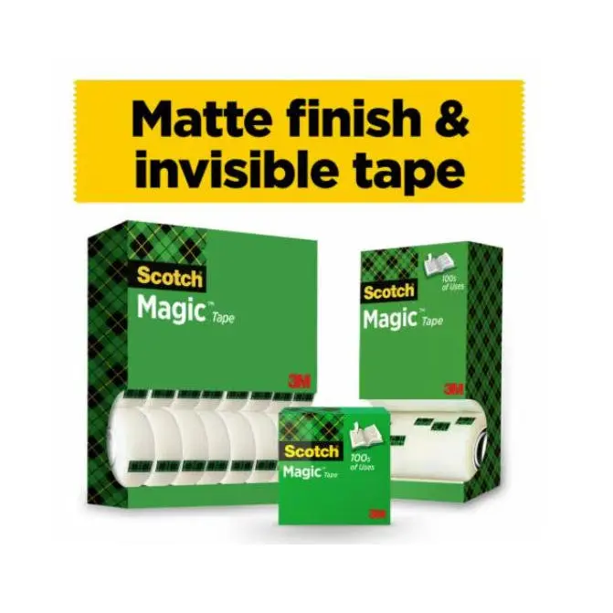 Scotch Magic Tape Value Pack 19mm x 33m Roll (Pack 24) - 7100138956