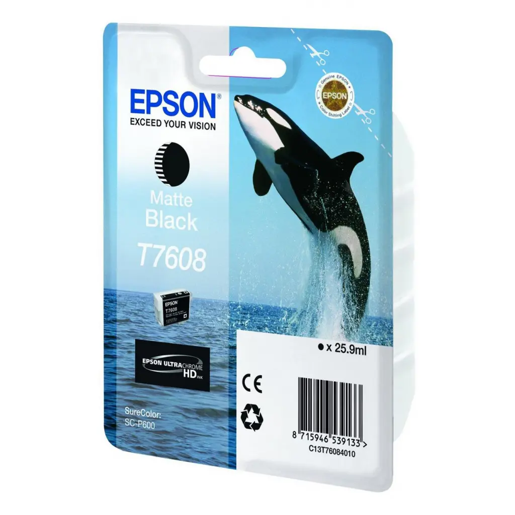 Epson Matte Black Ink Cartridge 25.9ml C13T76084N10