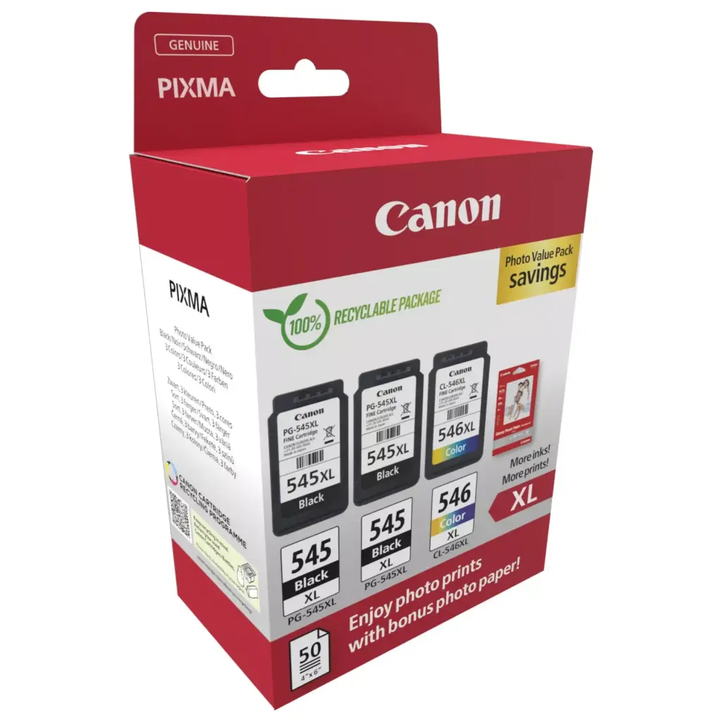 Canon PG545/CL546 CMYK Ink Cartridge 8286B015