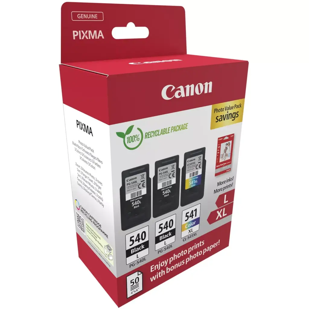 Canon PG540L/CL541XL PVP 2 x 11ml Black Colour 5224B015