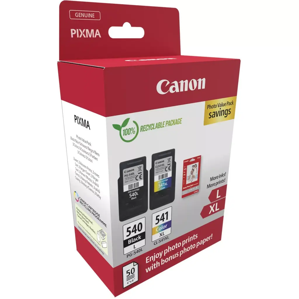 Canon PG540L/CL541XL PVP 11ml Black + 15ml Colour 5224B012