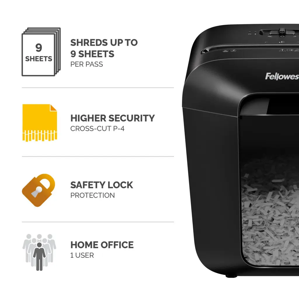 Fellowes Powershred LX50 Cross Cut P-4 Shredder - 4403201