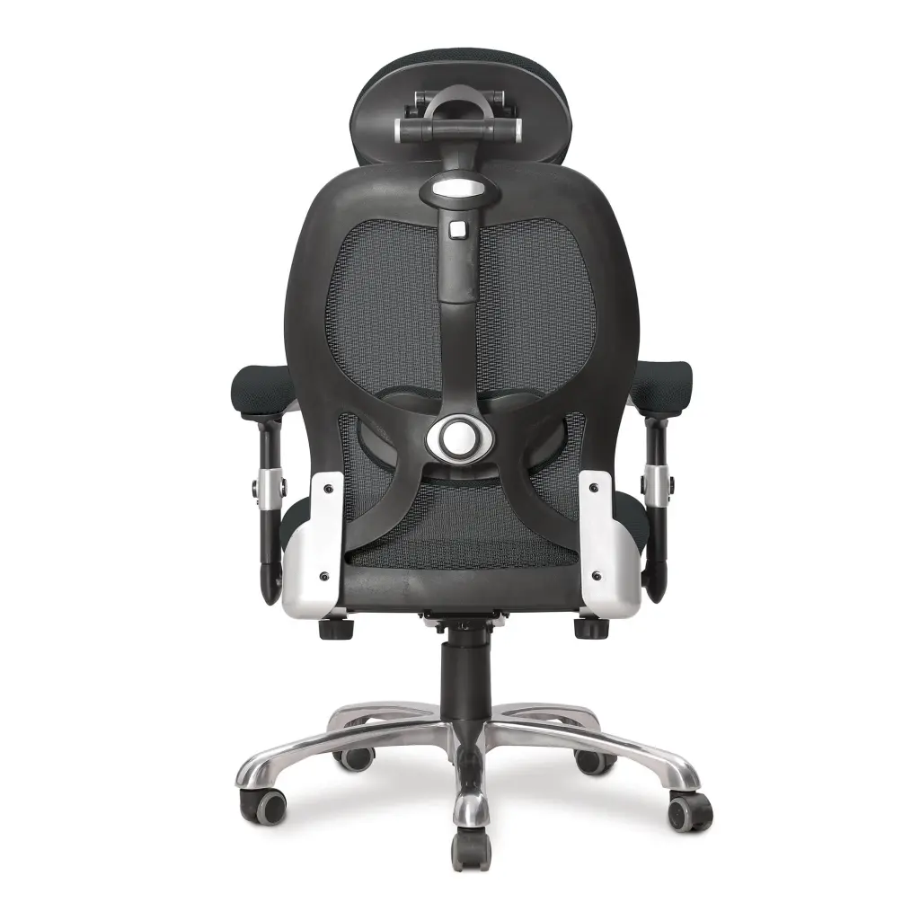 Nautilus Designs Ergo Luxury High Back Ergonomic Mesh Executive Operator Office Chair Black - Certified for 24 Hour Use - DPA/ERGO/KTAG/M