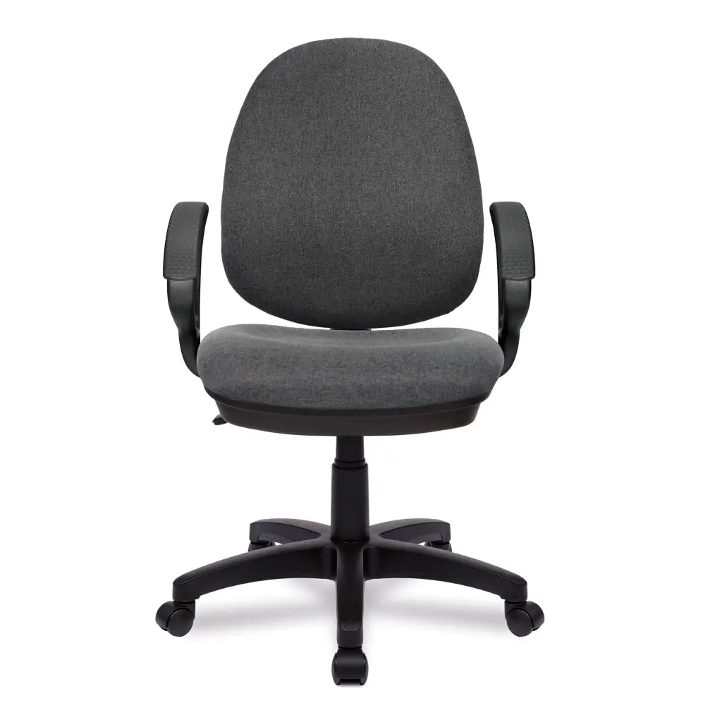 Nautilus Designs Java 100 Medium Back Single Lever Fabric Operator Office Chair With Fixed Arms Grey - BCF/I300/GY/A