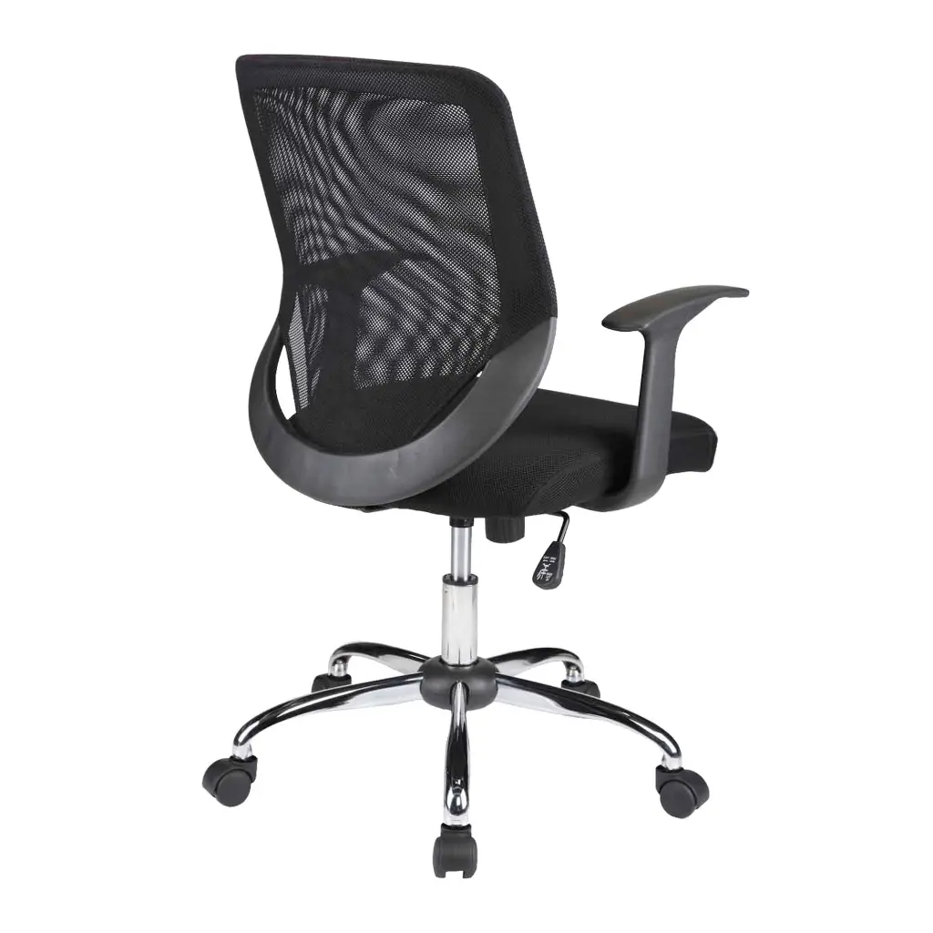 Nautilus Designs Ranger Medium Back Mesh Task Operator Office Chair Black - DPA95ATG/MBK